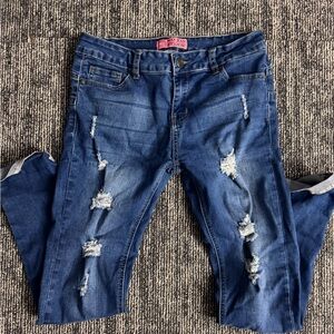 Distressed Blue Jeans for Women